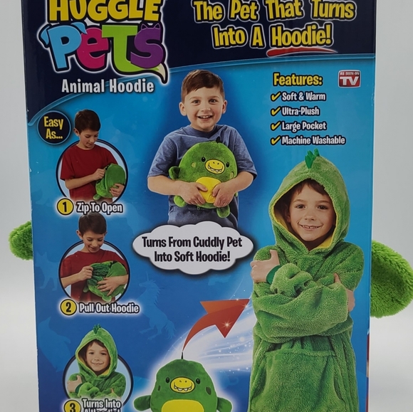 Dinosaur Huggle Pet - The pet that turns to hoodie - Picture 4 of 4